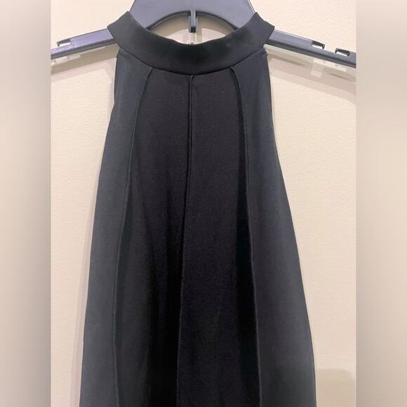 Little Black Dress XL Sleeveless Hi Low Flare Hem Classic Cocktail Party Stretch - Picture 4 of 10